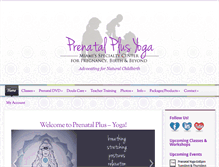 Tablet Screenshot of prenatalplusyoga.com
